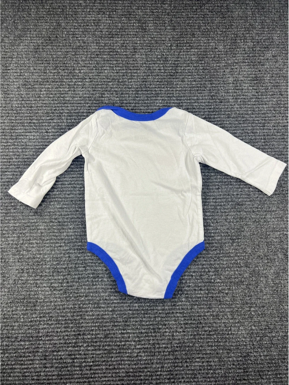 Nike Baby Bodysuits 3-Pack Long Sleeve Onesies Size 9 Months - Red, Blue, Gray